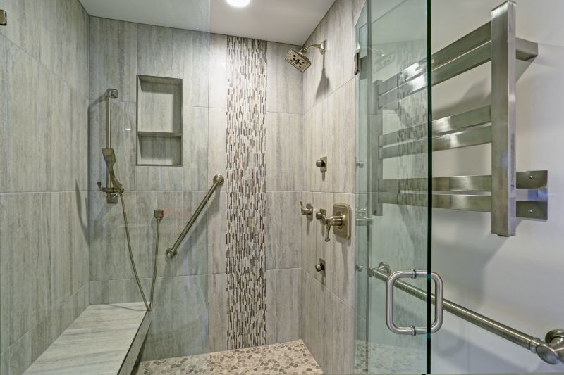 Rain Shower Head in Modern Bathroom